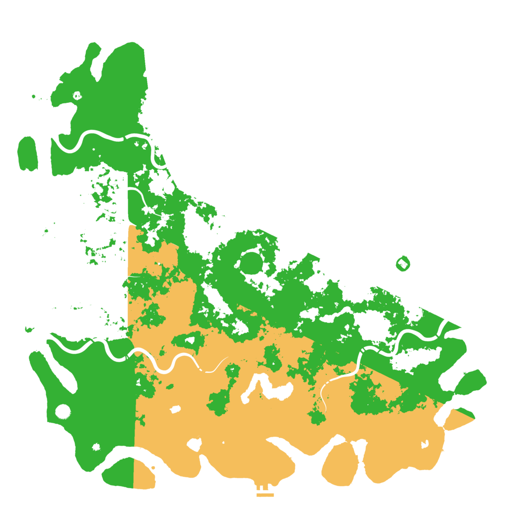Biome Rust Map: Procedural Map, Size: 6000, Seed: 513375