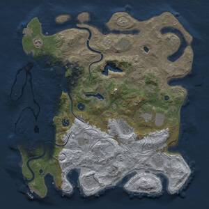 Thumbnail Rust Map: Procedural Map, Size: 4250, Seed: 649277393, 17 Monuments
