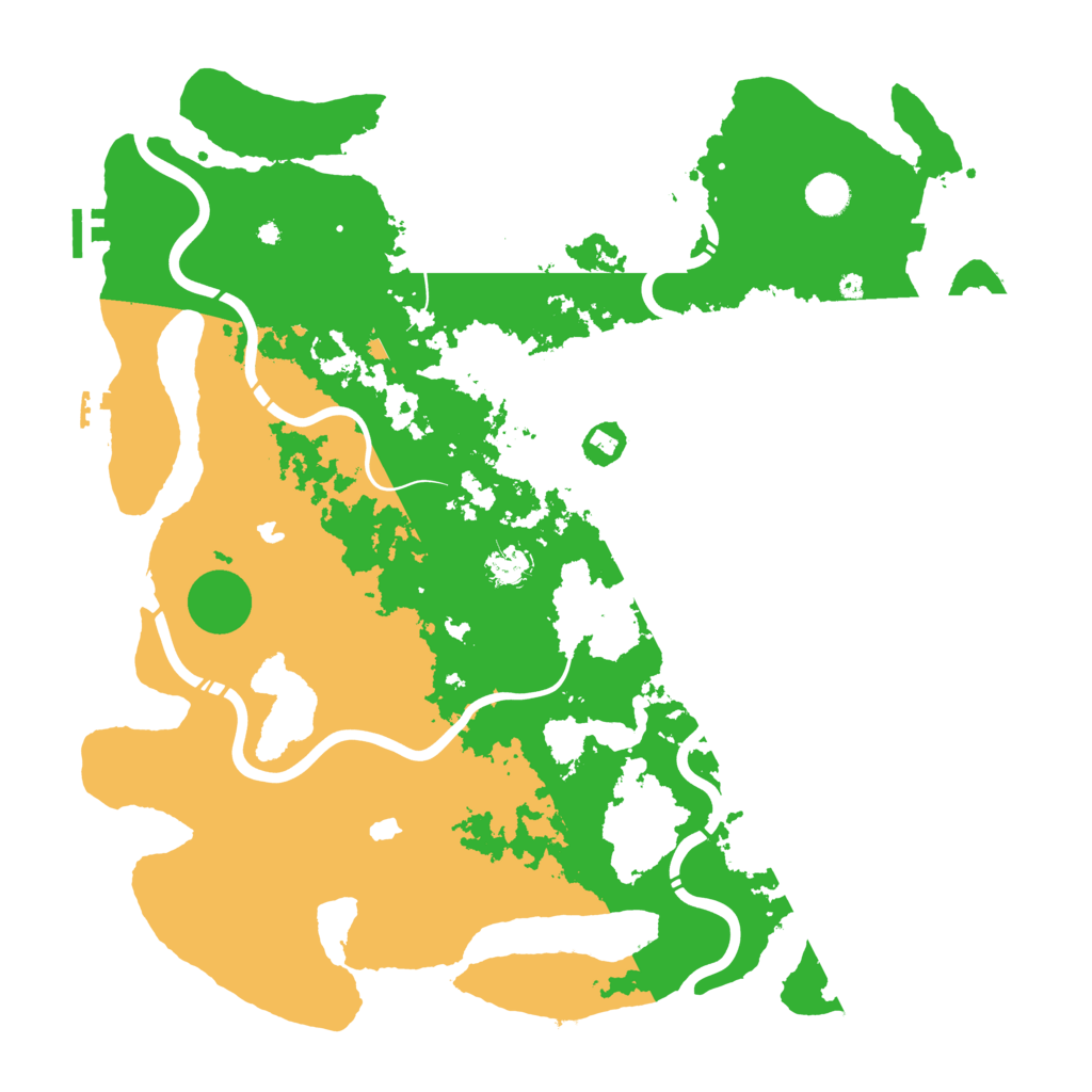 Biome Rust Map: Procedural Map, Size: 4500, Seed: 1617240311