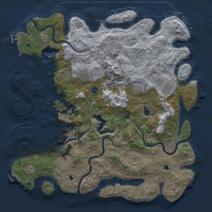Thumbnail Rust Map: Procedural Map, Size: 5000, Seed: 24212, 16 Monuments