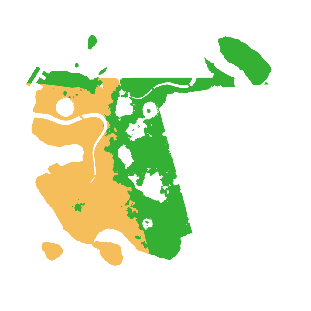 Biome Rust Map: Procedural Map, Size: 3000, Seed: 2043286004