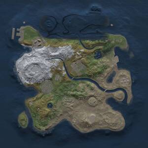 Thumbnail Rust Map: Procedural Map, Size: 2700, Seed: 1573025114, 11 Monuments