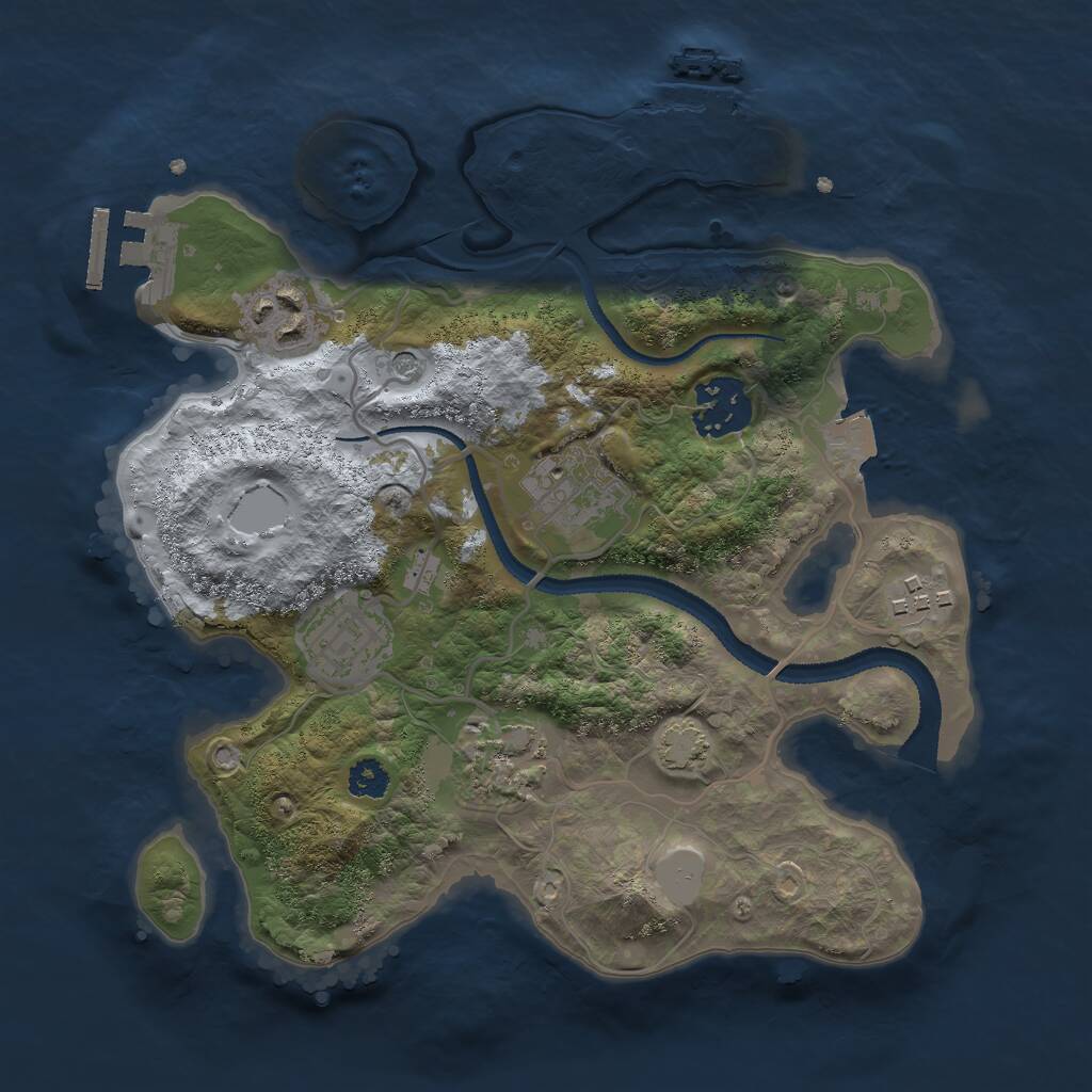 Rust Map: Procedural Map, Size: 2700, Seed: 1573025114, 11 Monuments
