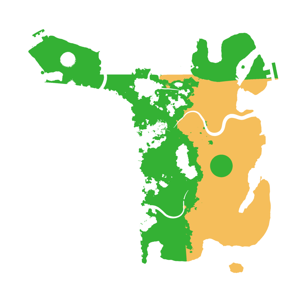 Biome Rust Map: Procedural Map, Size: 3500, Seed: 562975
