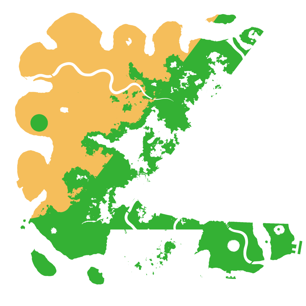 Biome Rust Map: Procedural Map, Size: 4650, Seed: 46600