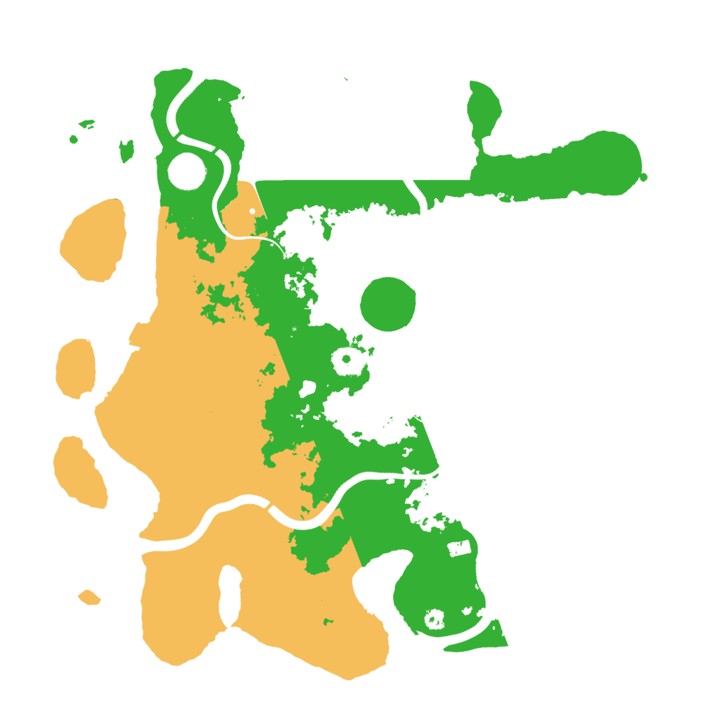 Biome Rust Map: Procedural Map, Size: 3500, Seed: 1110144877