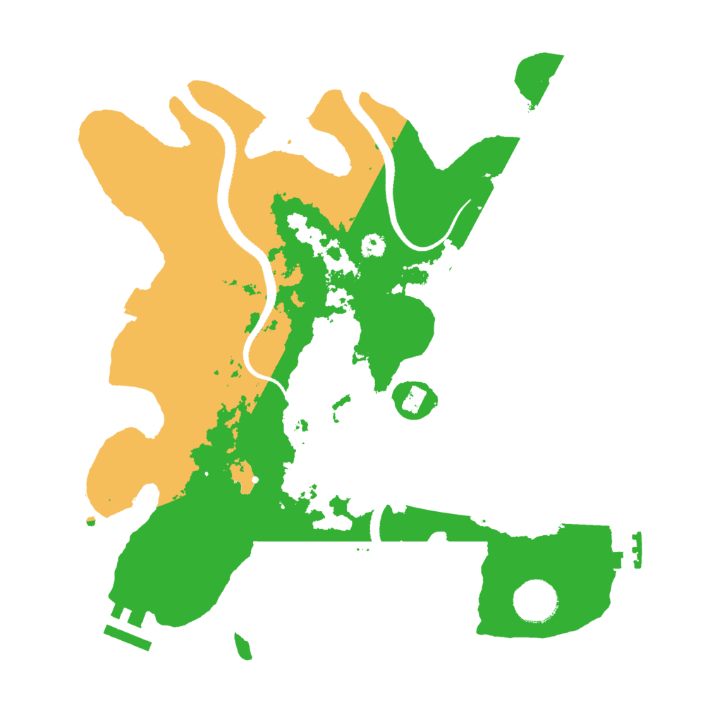 Biome Rust Map: Procedural Map, Size: 3000, Seed: 349993162