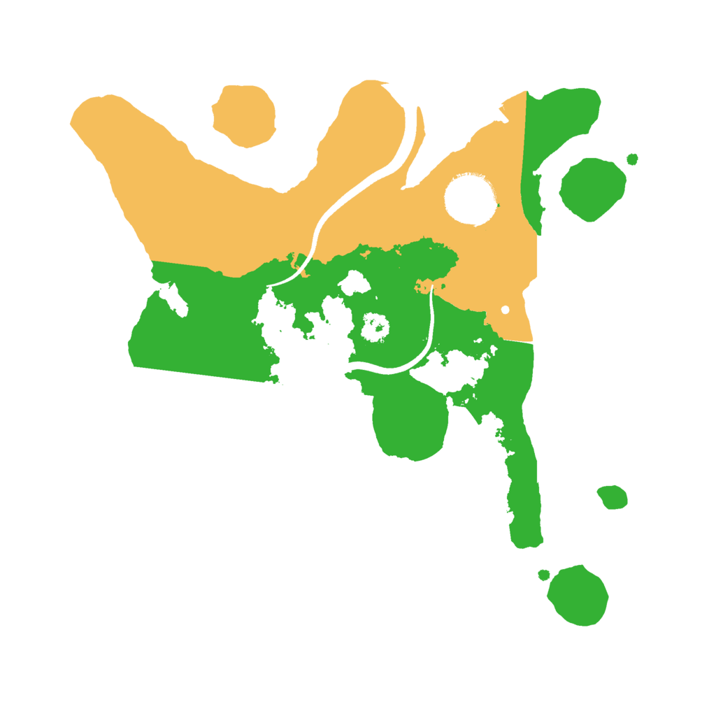 Biome Rust Map: Procedural Map, Size: 2500, Seed: 5000005