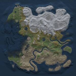 Thumbnail Rust Map: Procedural Map, Size: 3800, Seed: 278712429, 15 Monuments
