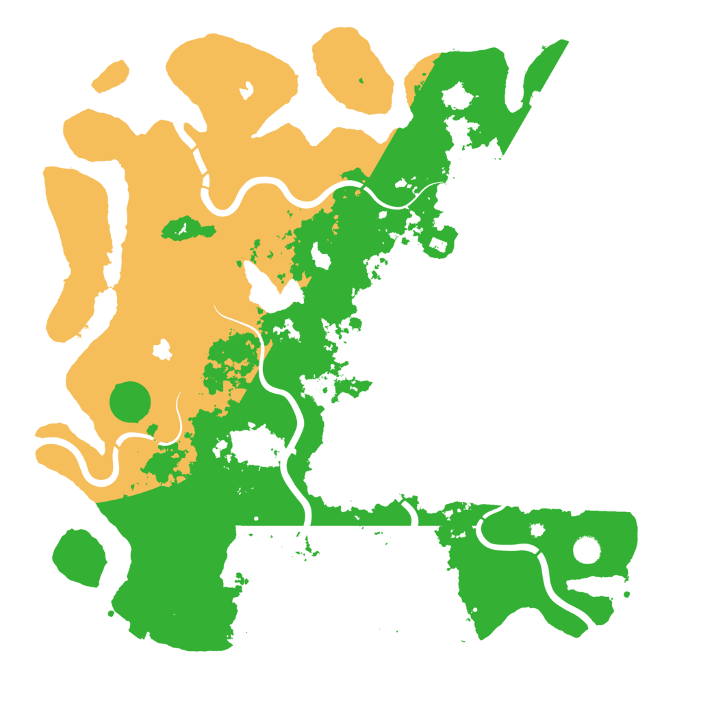 Biome Rust Map: Procedural Map, Size: 4500, Seed: 17553071