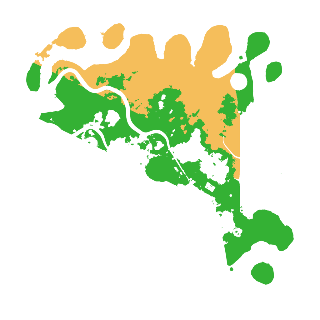 Biome Rust Map: Procedural Map, Size: 3500, Seed: 877205236
