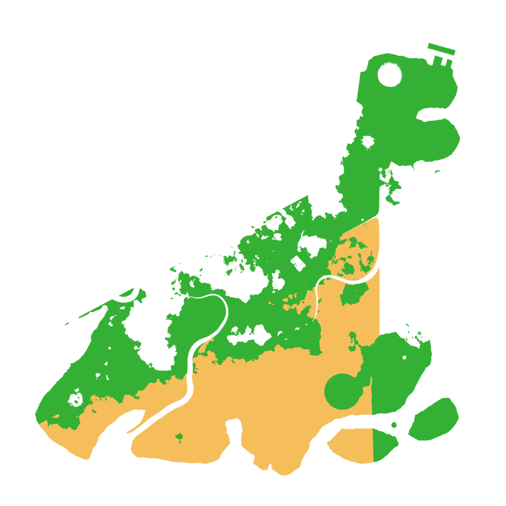 Biome Rust Map: Procedural Map, Size: 3700, Seed: 1956307999