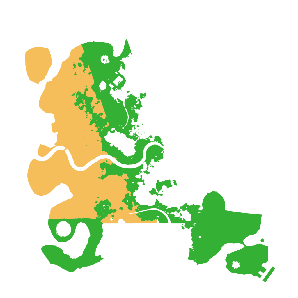 Biome Rust Map: Procedural Map, Size: 3500, Seed: 69257348