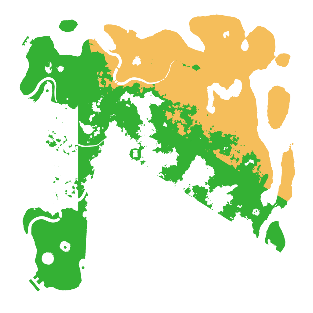 Biome Rust Map: Procedural Map, Size: 4500, Seed: 636109606