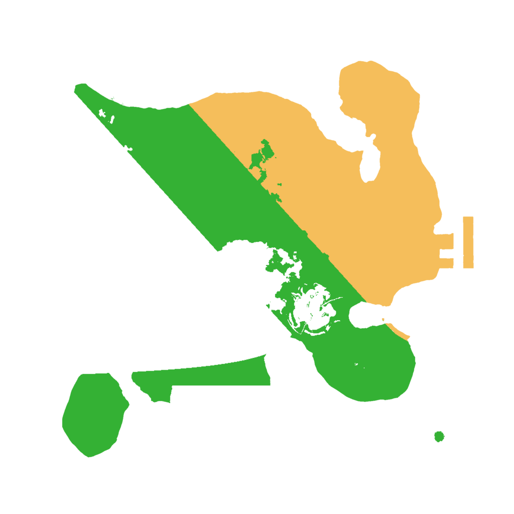Biome Rust Map: Procedural Map, Size: 2000, Seed: 96937140