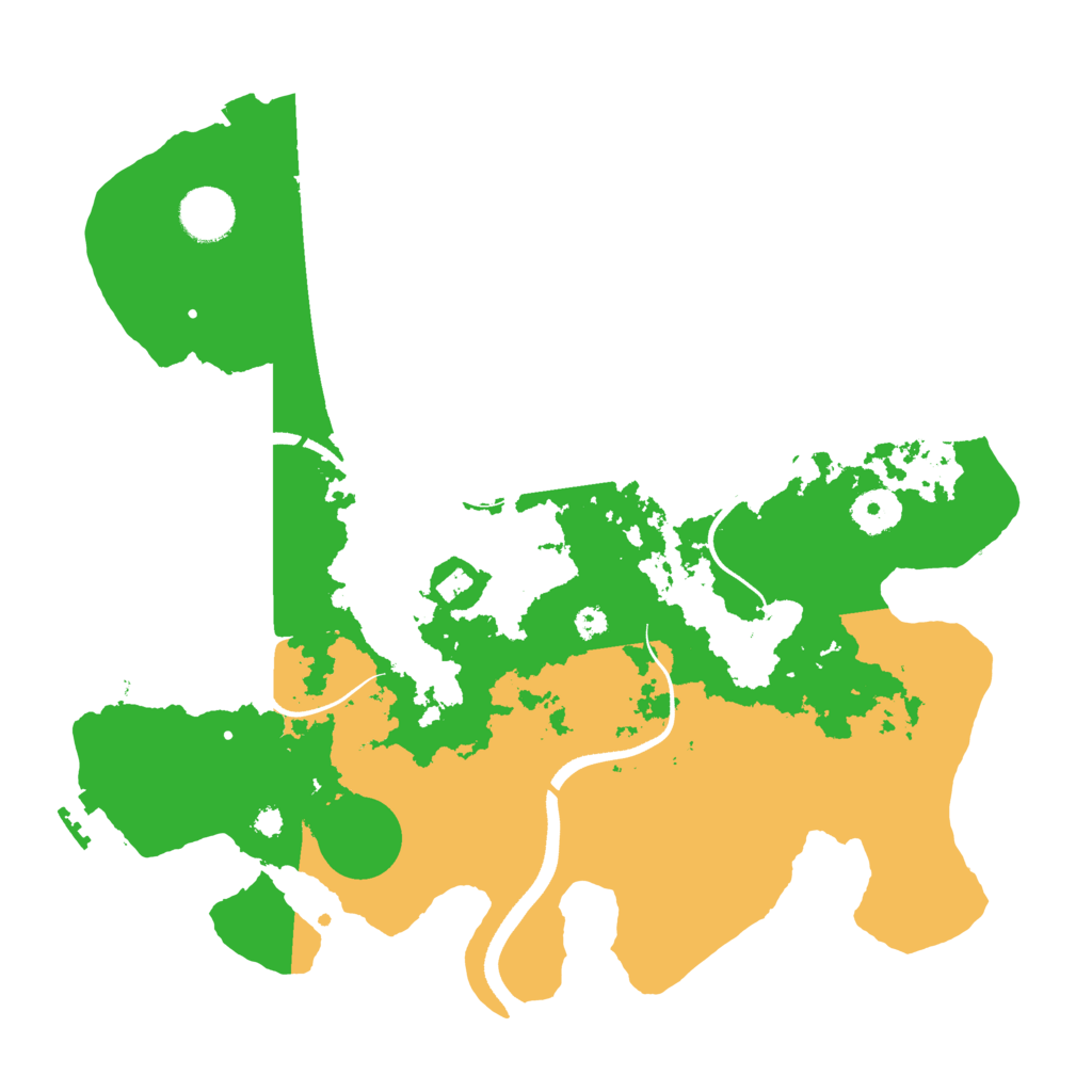 Biome Rust Map: Procedural Map, Size: 3500, Seed: 53660