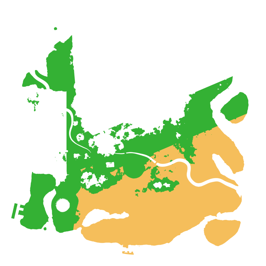 Biome Rust Map: Procedural Map, Size: 3500, Seed: 397777641