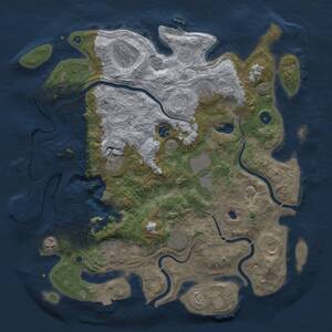 Thumbnail Rust Map: Procedural Map, Size: 4250, Seed: 302985247, 16 Monuments