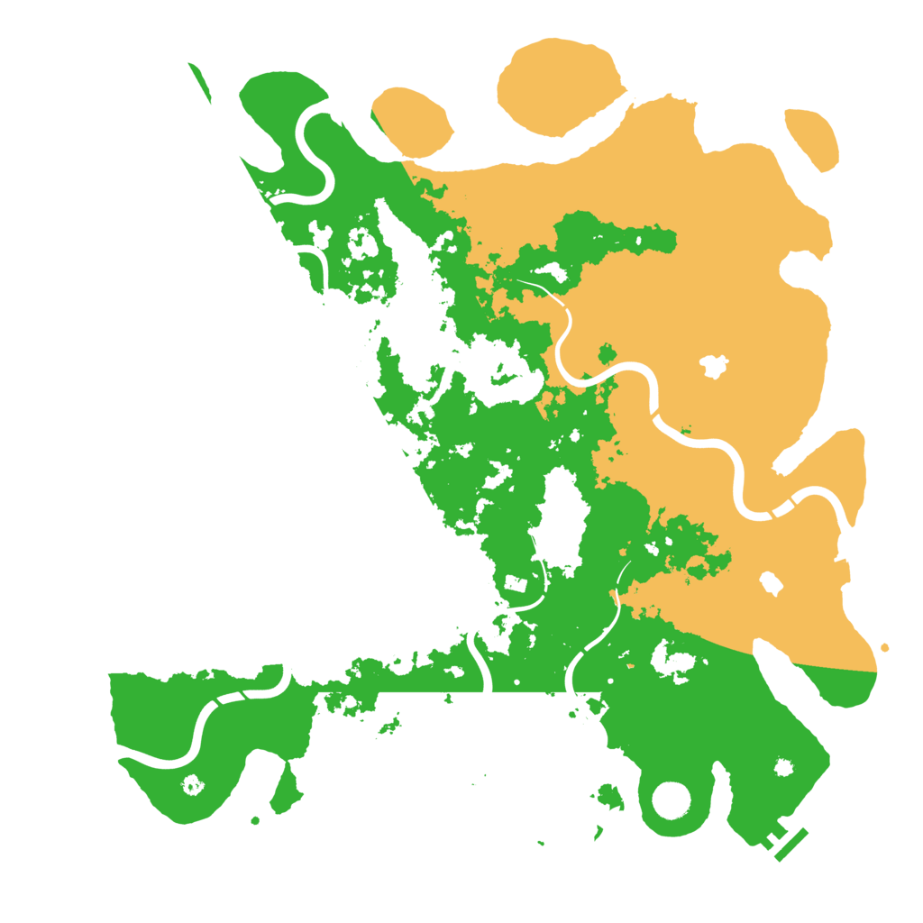 Biome Rust Map: Procedural Map, Size: 4500, Seed: 56191351