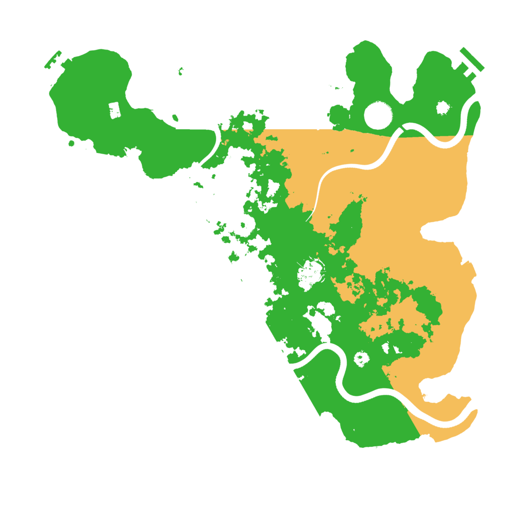 Biome Rust Map: Procedural Map, Size: 3500, Seed: 3213122