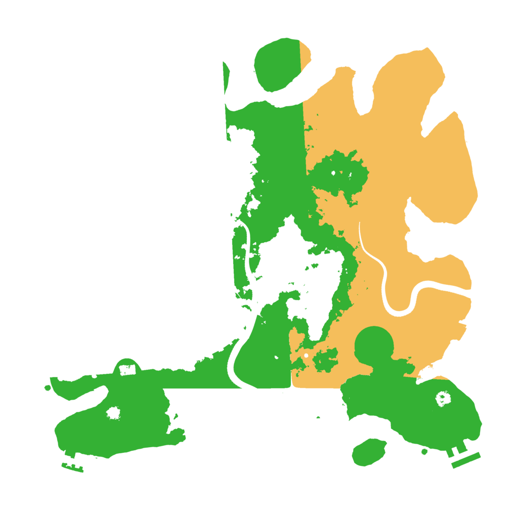 Biome Rust Map: Procedural Map, Size: 3500, Seed: 5345634