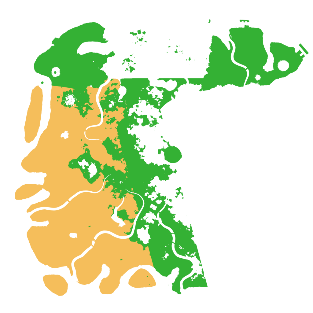 Biome Rust Map: Procedural Map, Size: 5000, Seed: 1043177220