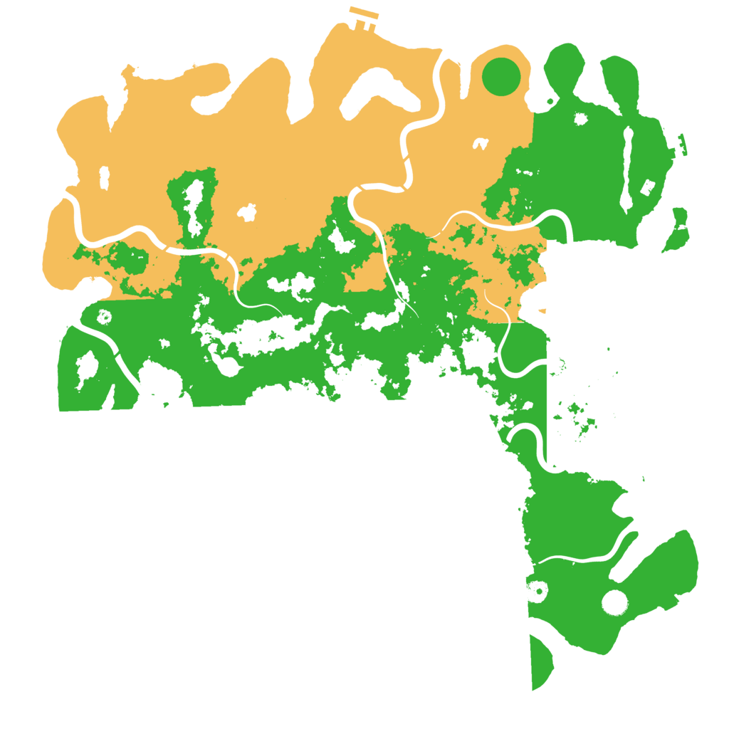 Biome Rust Map: Procedural Map, Size: 5000, Seed: 1754540165