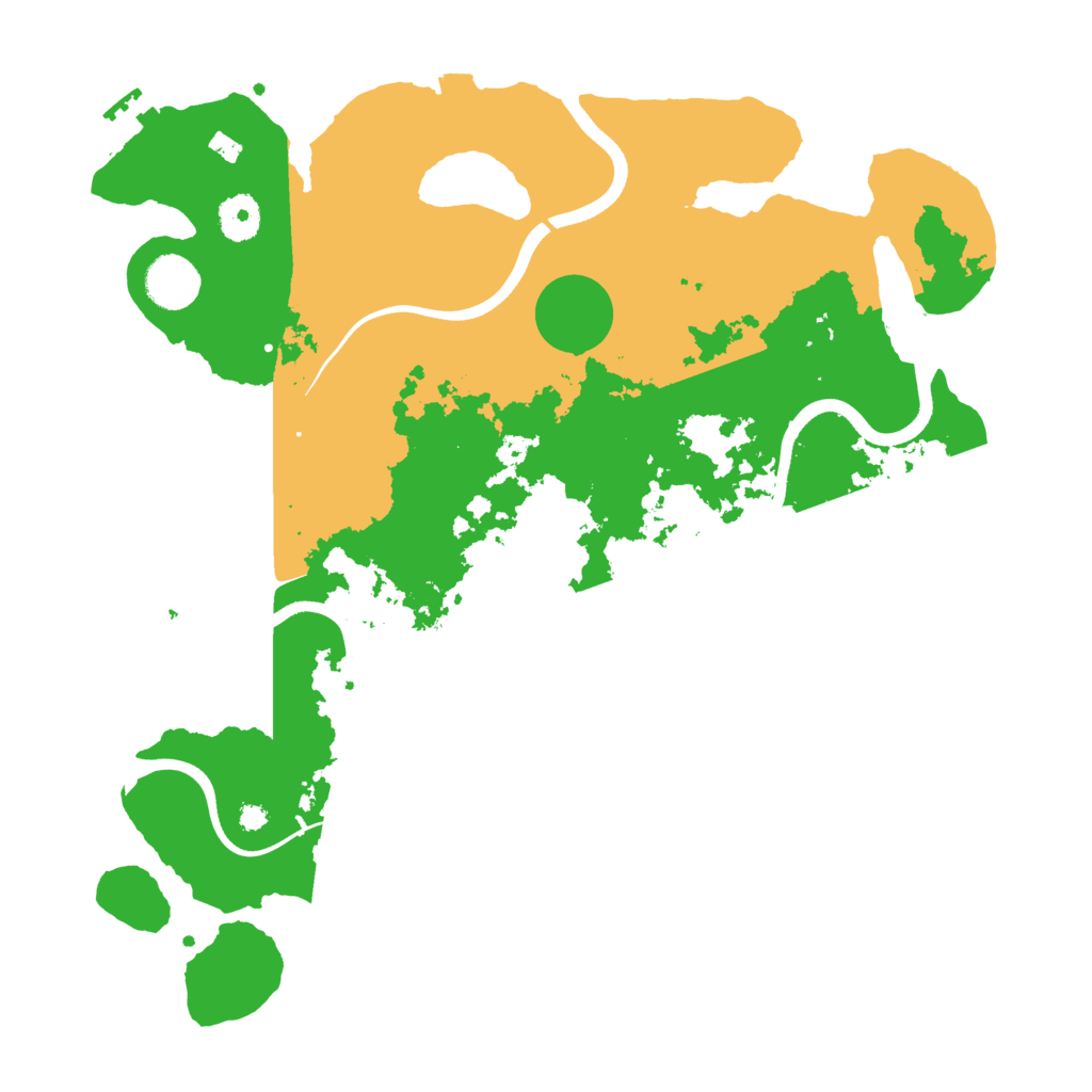 Biome Rust Map: Procedural Map, Size: 3700, Seed: 21822211