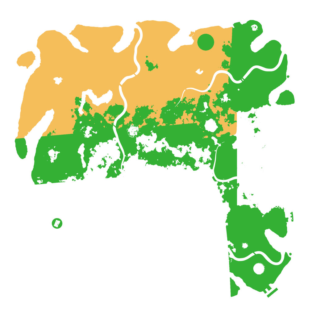 Biome Rust Map: Procedural Map, Size: 5000, Seed: 583717352