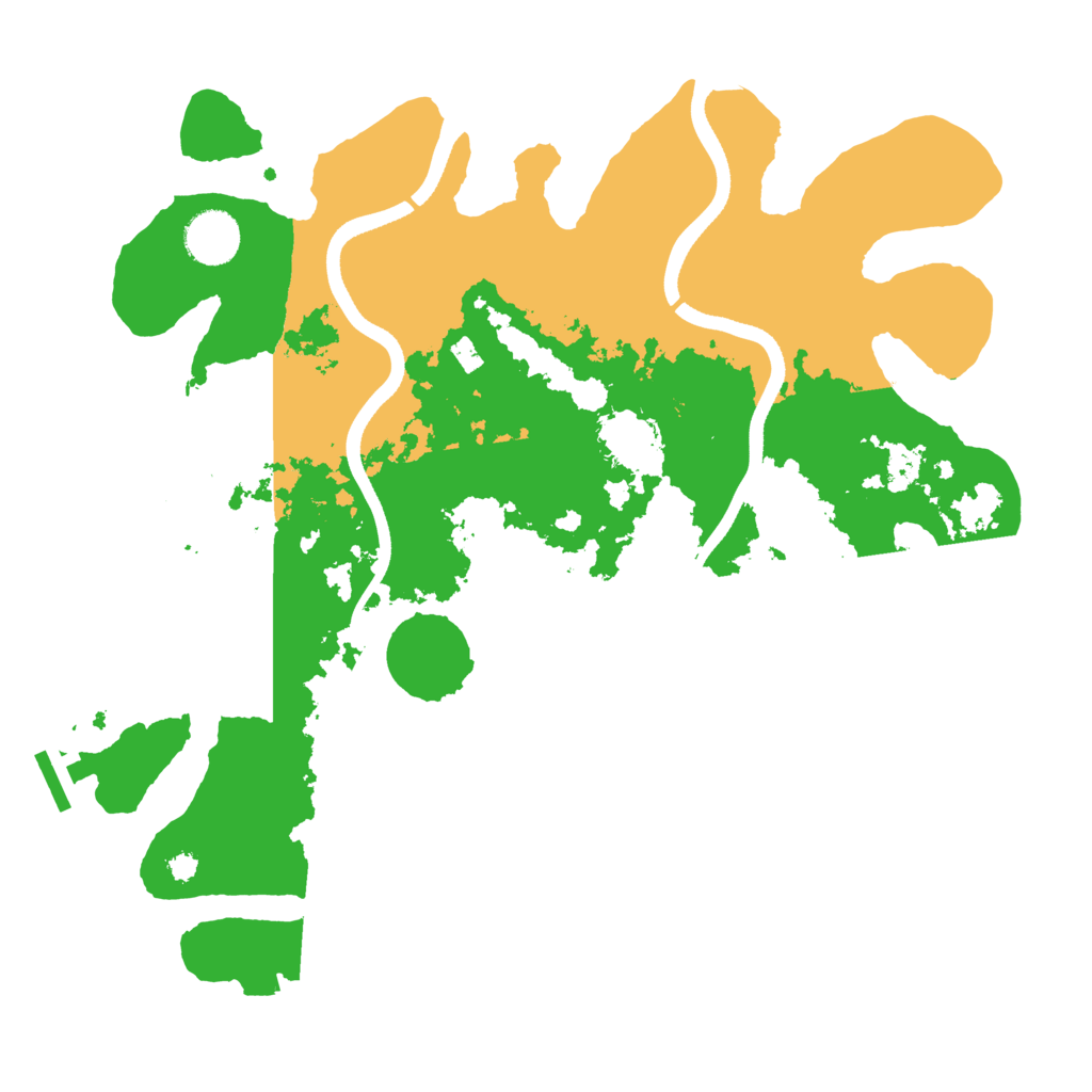 Biome Rust Map: Procedural Map, Size: 3500, Seed: 260305