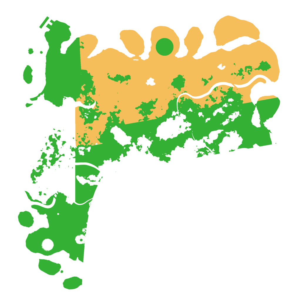 Biome Rust Map: Procedural Map, Size: 4500, Seed: 75334799