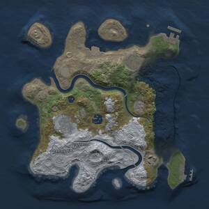 Thumbnail Rust Map: Procedural Map, Size: 3000, Seed: 530228925, 11 Monuments
