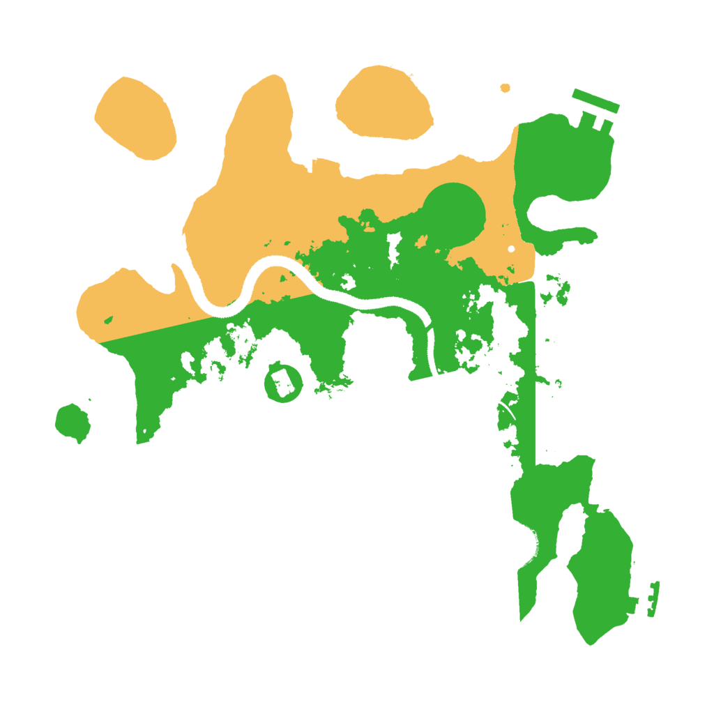 Biome Rust Map: Procedural Map, Size: 3000, Seed: 530228925