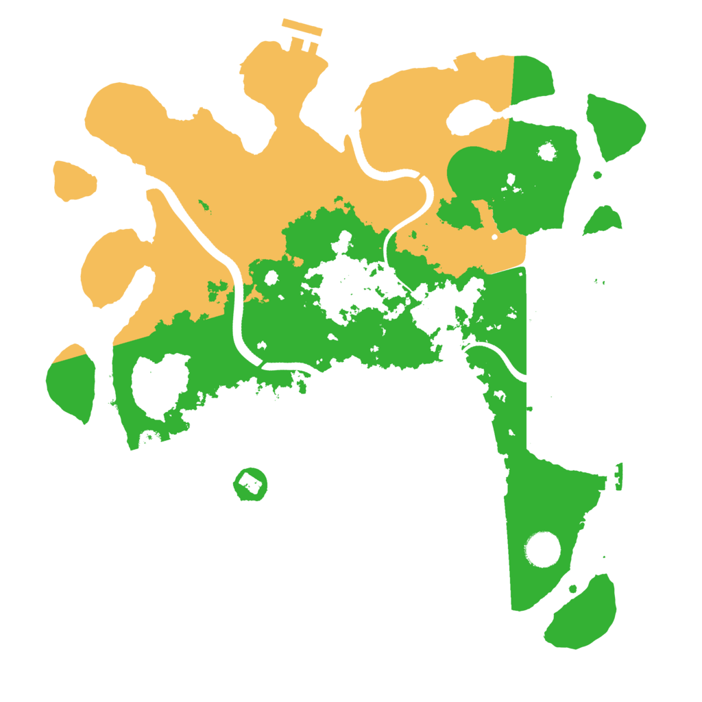 Biome Rust Map: Procedural Map, Size: 3500, Seed: 282254525