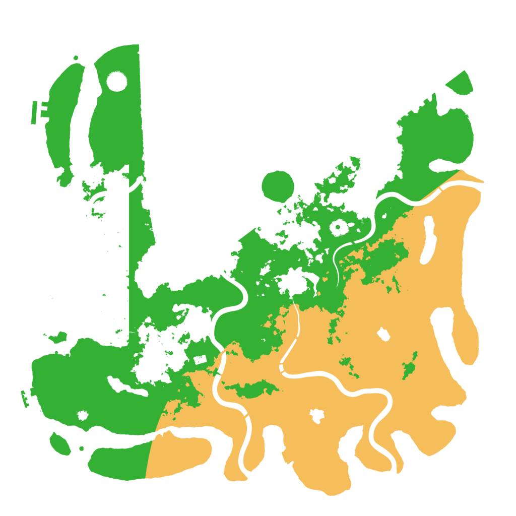 Biome Rust Map: Procedural Map, Size: 4500, Seed: 461795385