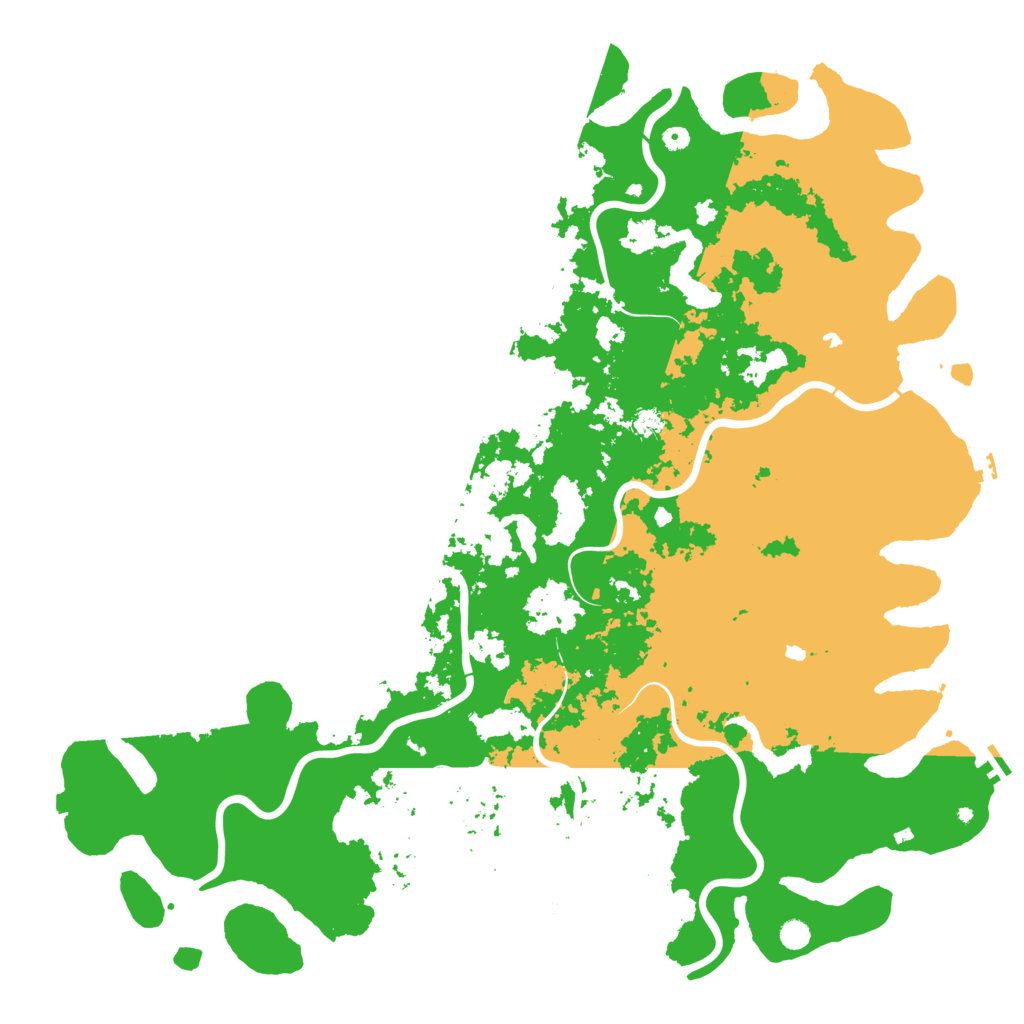 Biome Rust Map: Procedural Map, Size: 6000, Seed: 1543883667