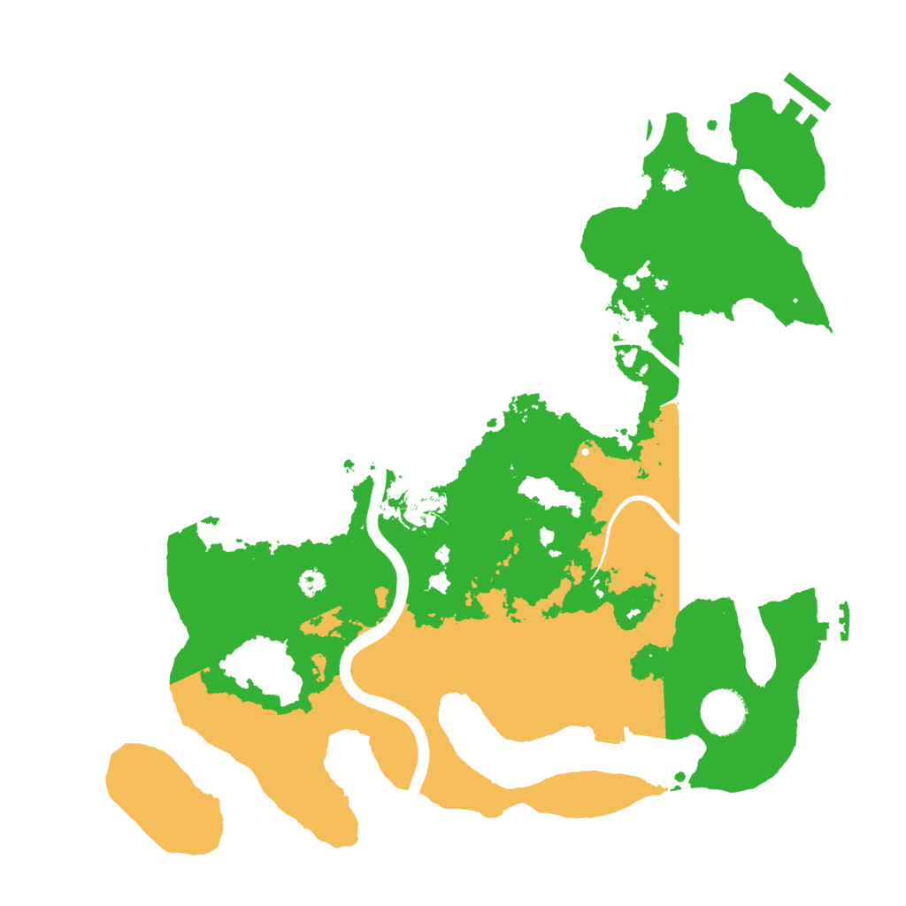 Biome Rust Map: Procedural Map, Size: 3500, Seed: 962737128