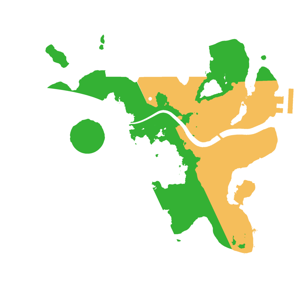 Biome Rust Map: Procedural Map, Size: 2500, Seed: 527168899