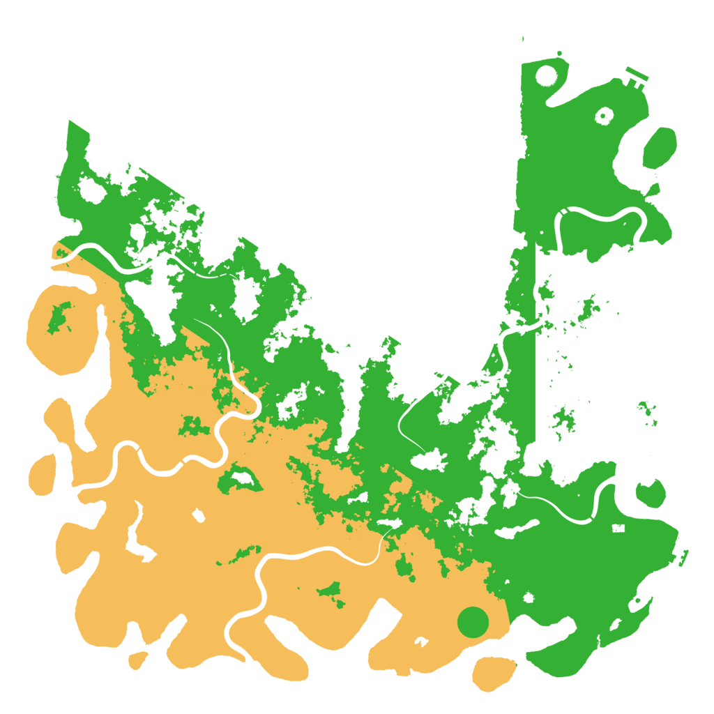 Biome Rust Map: Procedural Map, Size: 6000, Seed: 1670178072
