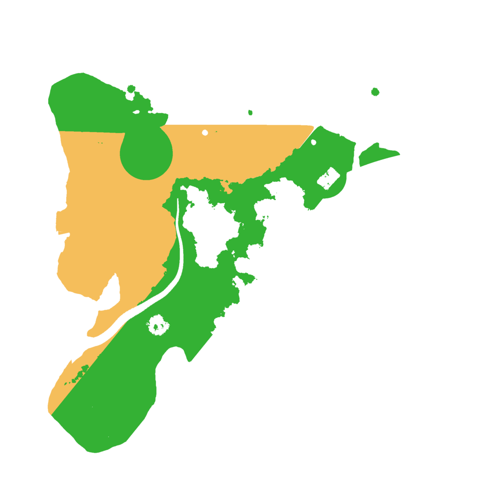 Biome Rust Map: Procedural Map, Size: 2500, Seed: 118903888