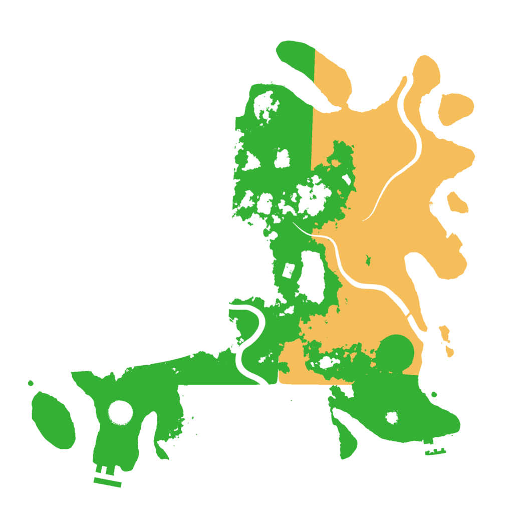 Biome Rust Map: Procedural Map, Size: 3750, Seed: 15488