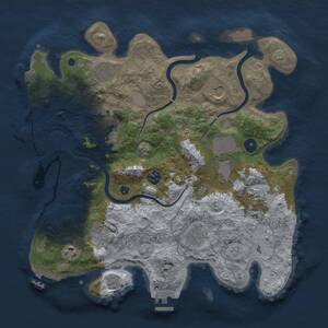 Thumbnail Rust Map: Procedural Map, Size: 3650, Seed: 66739656, 16 Monuments
