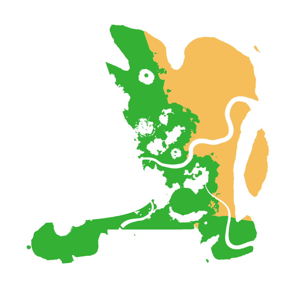 Biome Rust Map: Procedural Map, Size: 3000, Seed: 483956283