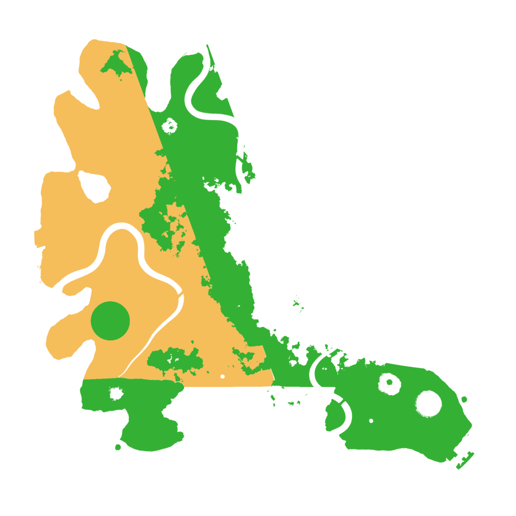 Biome Rust Map: Procedural Map, Size: 3500, Seed: 4945