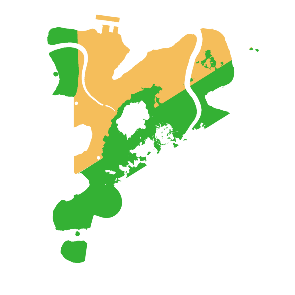 Biome Rust Map: Procedural Map, Size: 2500, Seed: 2025707870