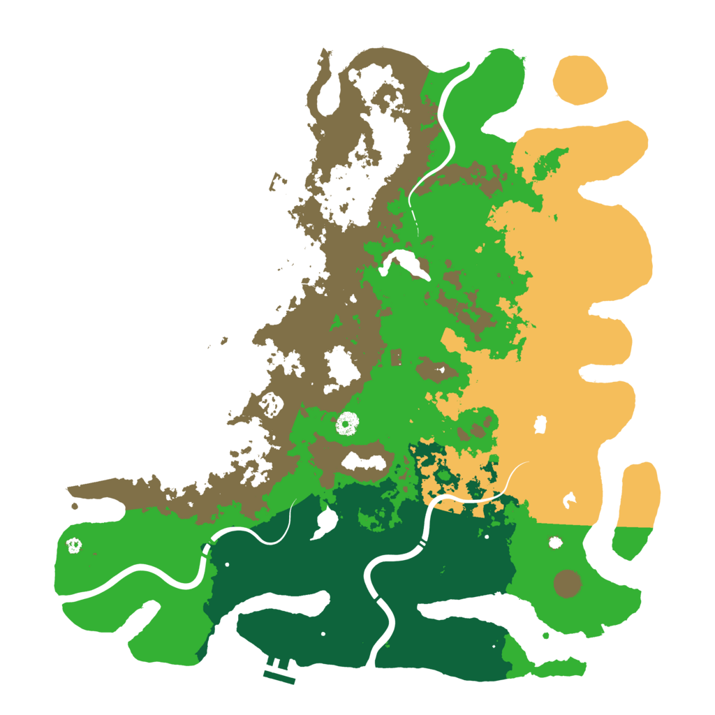 Biome Rust Map: Procedural Map, Size: 4500, Seed: 650894710