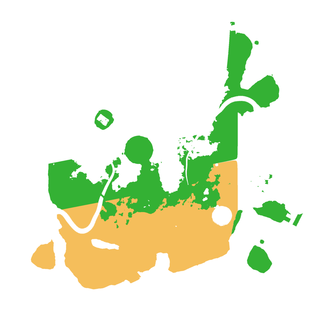 Biome Rust Map: Procedural Map, Size: 3000, Seed: 39360007