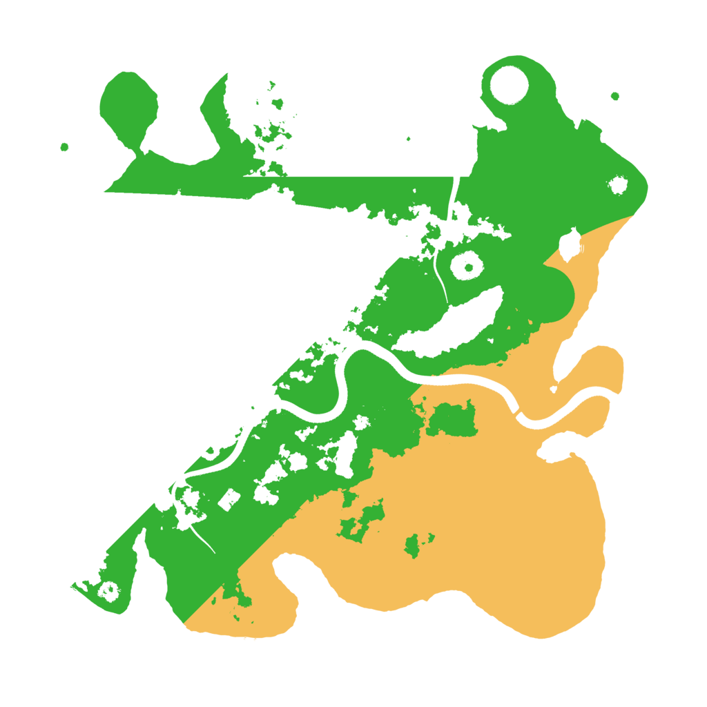 Biome Rust Map: Procedural Map, Size: 3500, Seed: 666101364