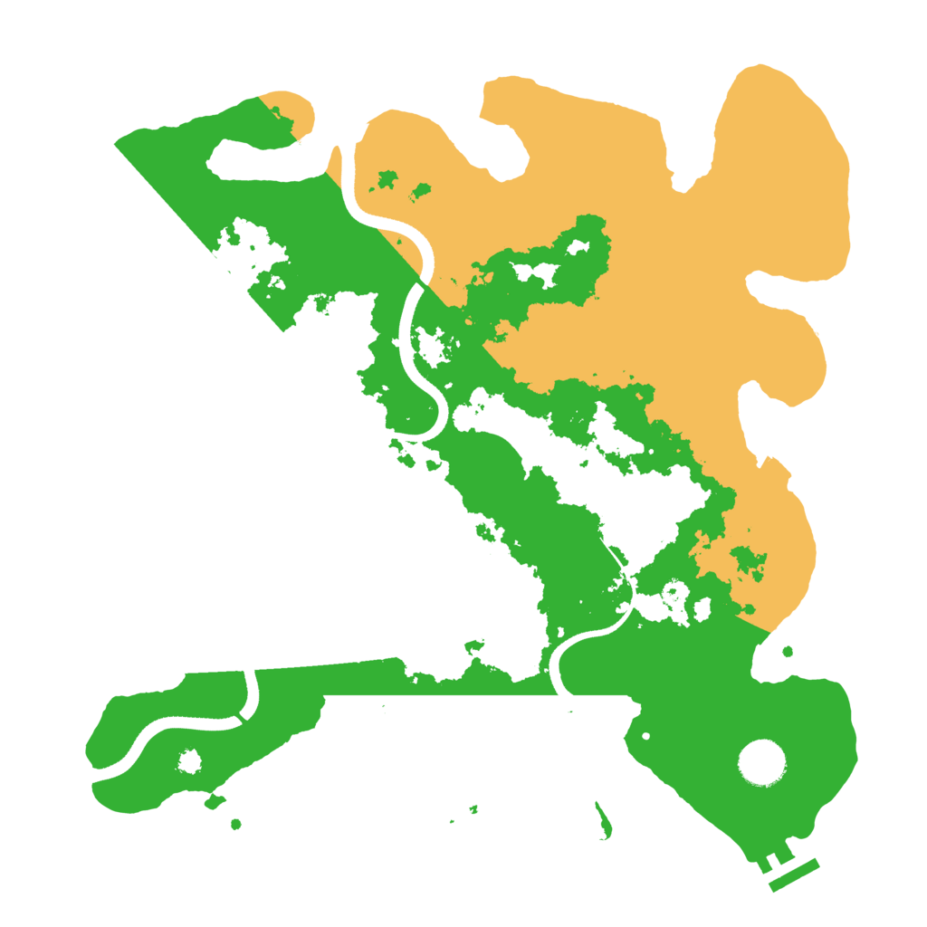 Biome Rust Map: Procedural Map, Size: 3500, Seed: 469967