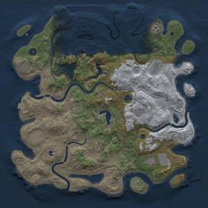 Thumbnail Rust Map: Procedural Map, Size: 4250, Seed: 115835333, 17 Monuments
